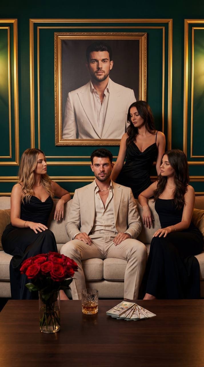 The male model is strictly from the photo reference. Completely preserve the fac