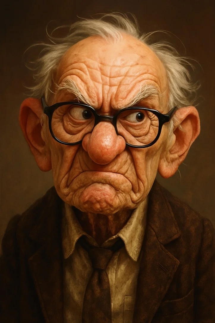 Expressive caricature in pixar style unreal charmi...