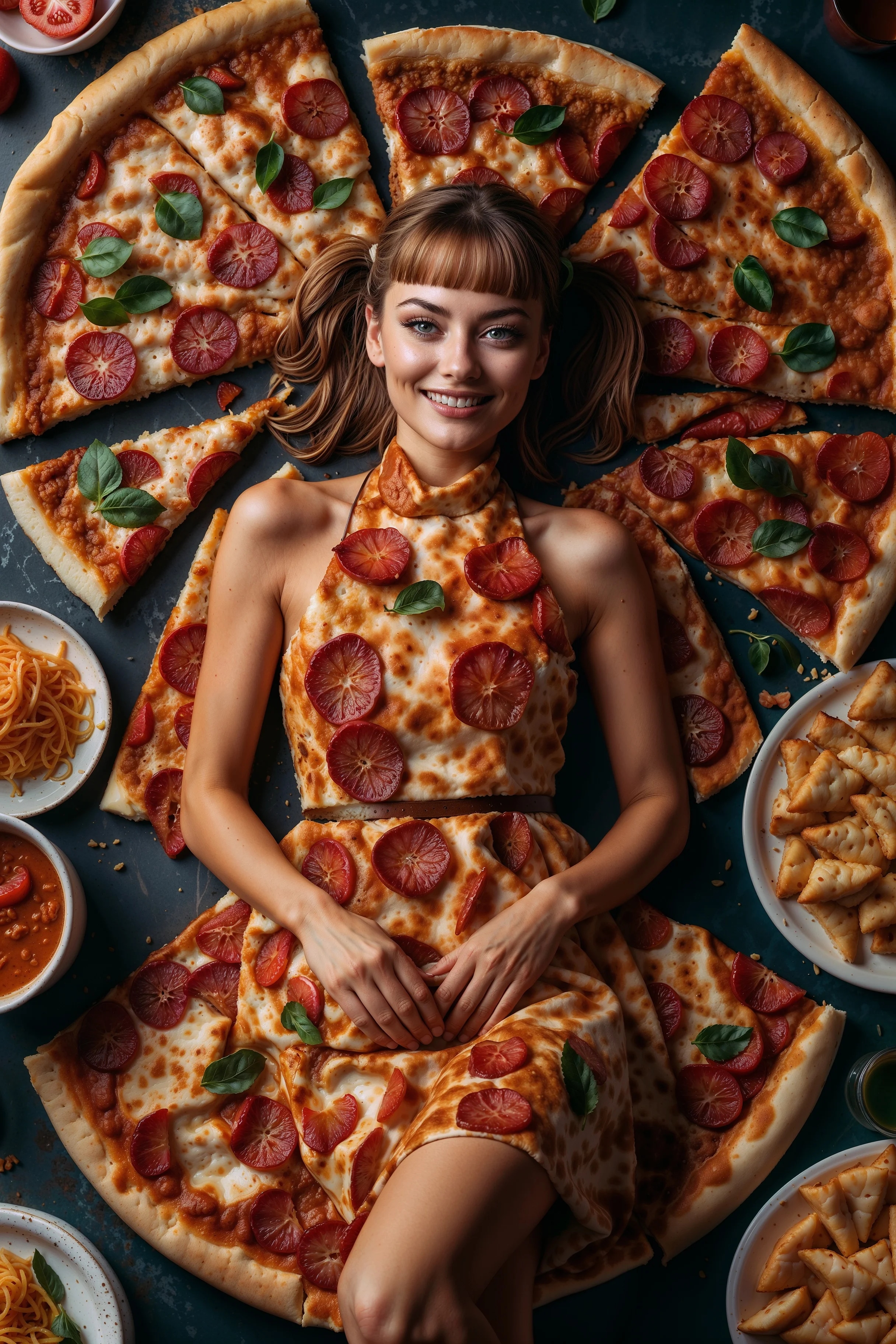 Pizza Fashion Advertisement